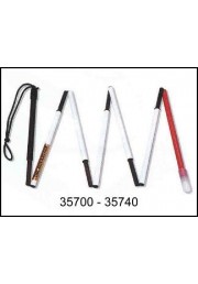 Bastone bianco in grafite ultra light 1,32M