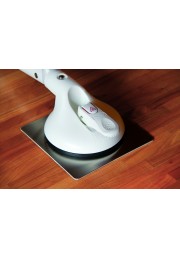 Coppia piastre adesive in acciaio inox